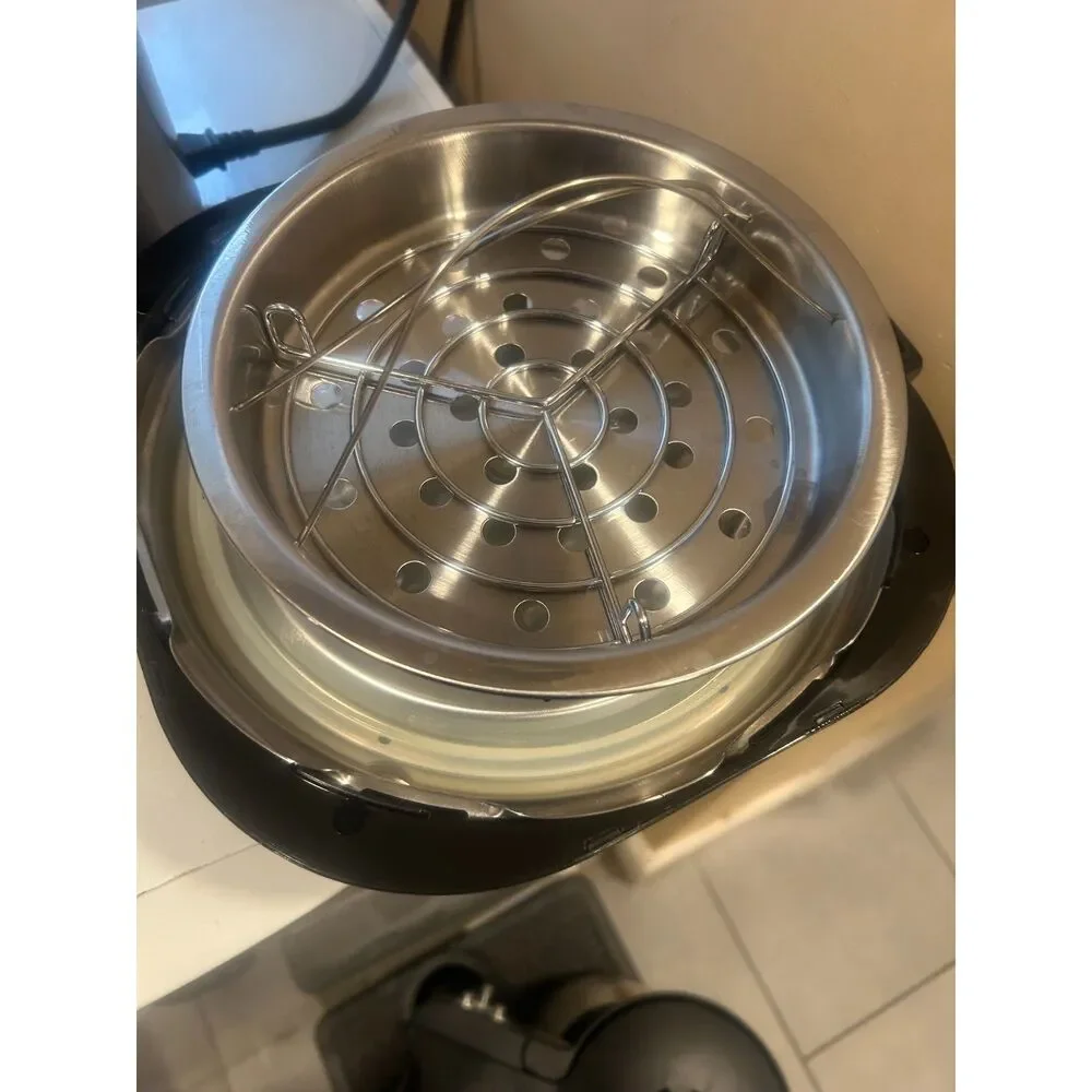 Living Well 1000W Stainless Electric Pressure Cooker Multi-Function